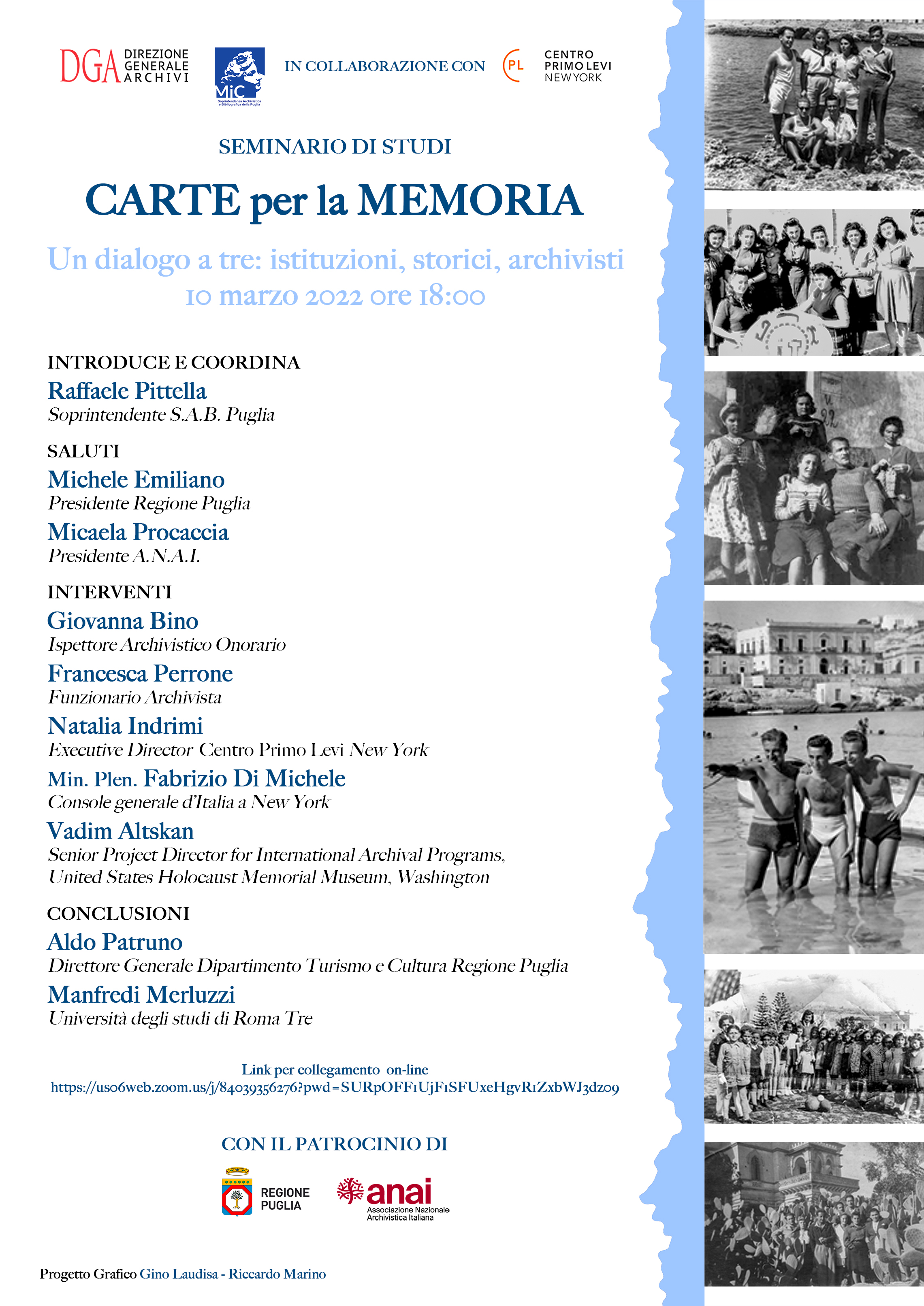 Carte per la memoria : un dialogo a tre: istituzioni, storici, archivisti